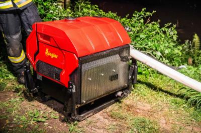 Winterbach: Tennisheim in Vollbrand